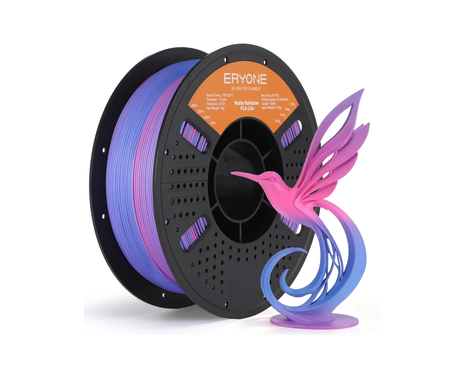 ERYONE Matte Rainbow PLA Lite filaments